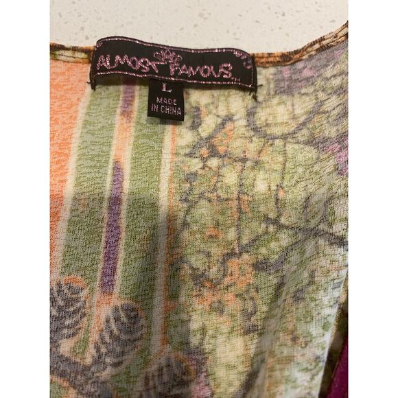 Almost Favors Women's Blouse Size Large Multicolor - Picture 2 of 4